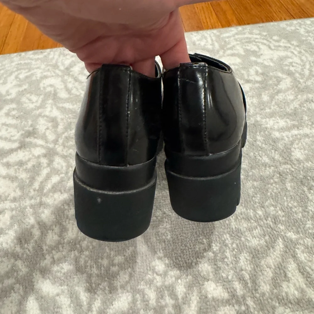 Francescomilano Vera Pelle Womens Shoes Patent Leather Size 39 Black Slip On